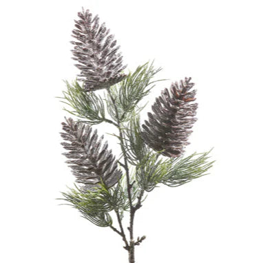 31" Brown Pinecone Pine Spray