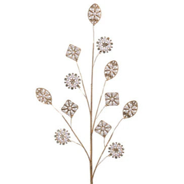 29" Pearl Gem Brooch Spray