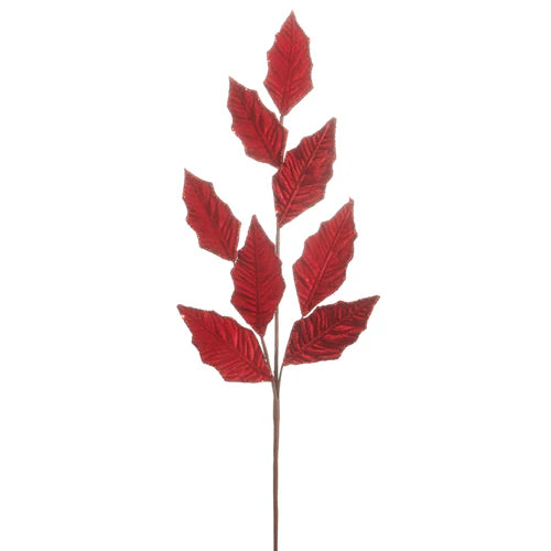 30" Red Leaf Spray