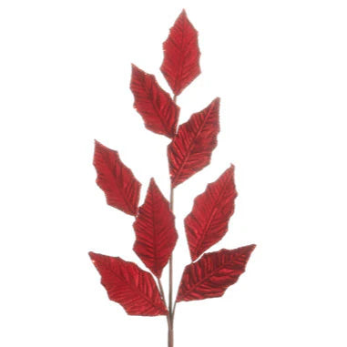 30" Red Leaf Spray