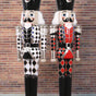 4 FT Checkered Black & White Nutcracker