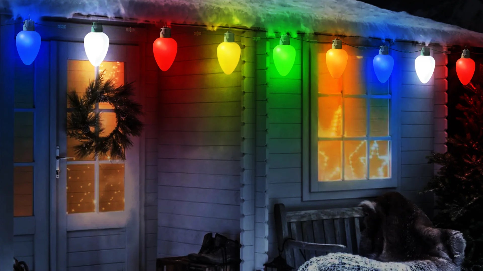 10" 15 LED Blue Jumbo Bulb