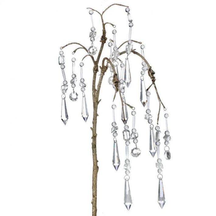 30" Gold Crystal Drop Spray