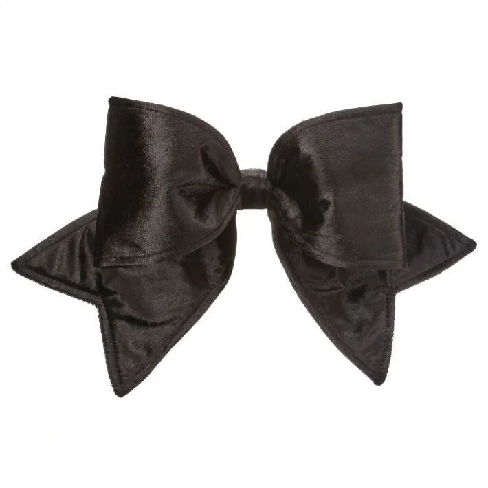 16" Outdoor UV-Resistant Padded Black Velvet Bow