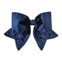 16" Outdoor UV-Resistant Padded Midnight Blue Velvet Bow