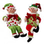 14" Red, Green & White Elves Gift Assorted