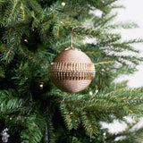 Brown Gold Opulence Ornament & Ribbon Bundle
