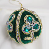 Emerald & Gold Opulence Ornament & Ribbon Bundle