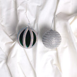 Emerald & Silver Opulence Ornament & Ribbon Bundle
