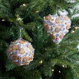 Ivory Opulence Ornament & Ribbon Bundle