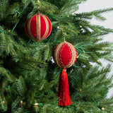 Red & Gold Opulence Ornament & Ribbon Bundle