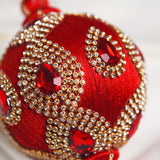 Red & Gold Opulence Ornament & Ribbon Bundle