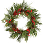 30" Red Berry & Pinecone Wreath