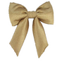 12" Gold Plush Bow