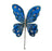 9" Blue Glitter Butterfly