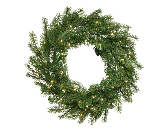 Grandis Wreath Micro Warm White LED Battery Operated