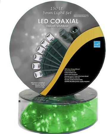 50 FT 150 LED 5MM Concave Coaxial Light Set
