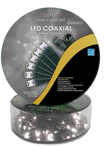 50 FT 150 LED 5MM Concave Coaxial Light Set